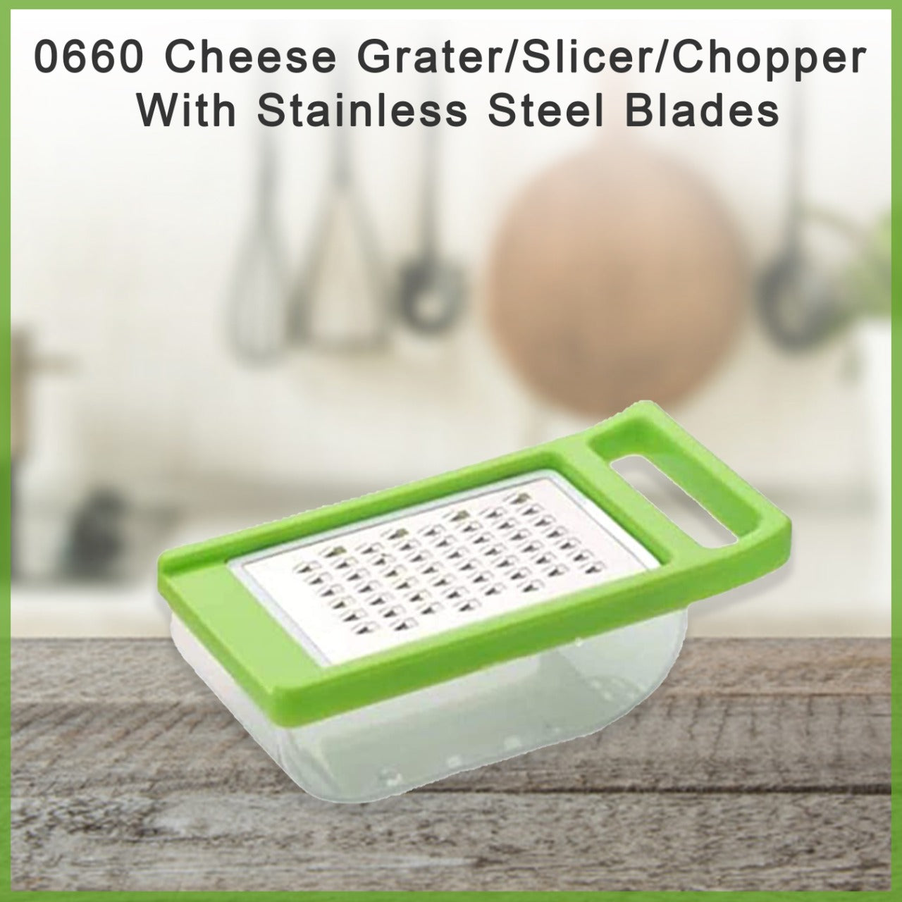 Cheese Grater / Slicer / Chopper With Stainless Steel Blades Cheese Grater / Slicer / Chopper With Stainless Steel Blades